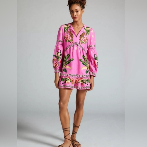 FARM Rio Dresses & Skirts - Farm Rio Leopard Forest Mini